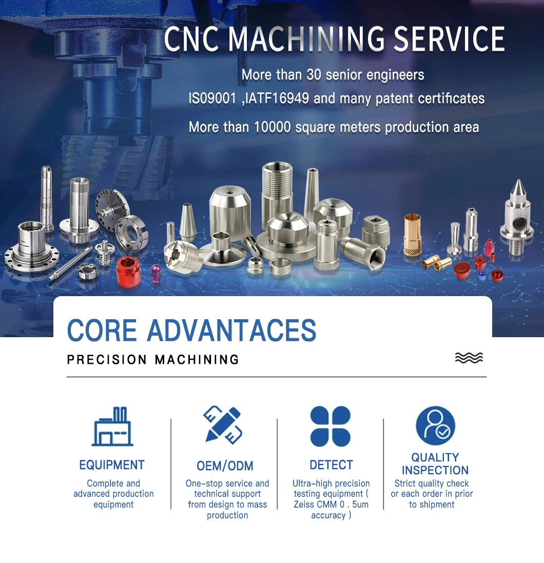 OEM Mechanical Equipment Parts CNC Machining High Precision Titanium Alloy Parts Processing